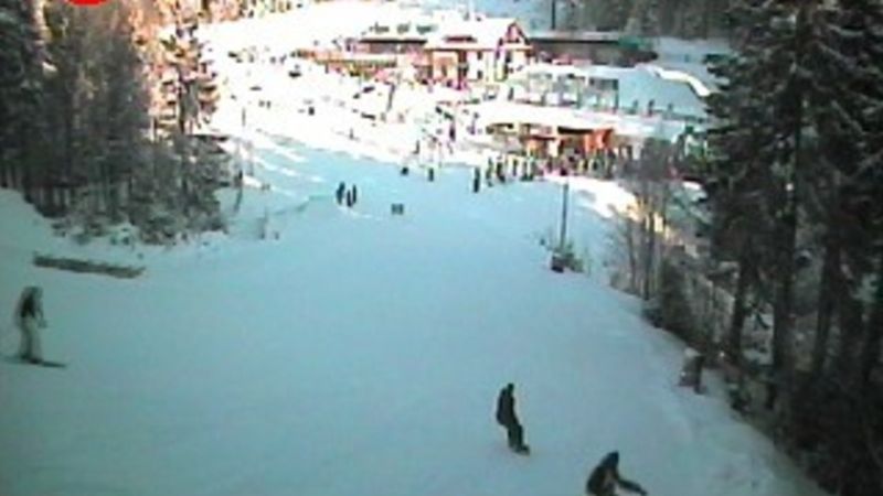 Pohled na Ski centrum Říčky v Orlických horách.
