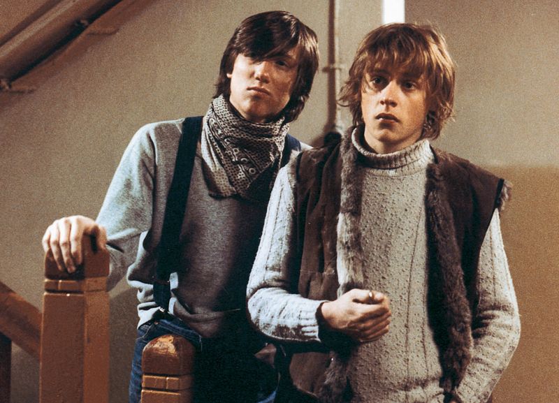 S Janem Antonínem Duchoslavem (vlevo) v kultovní komedii Sněženky a machři (1982).