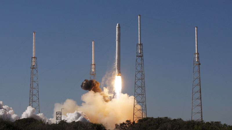 Start  rakety Falcon společnosti SpaceX