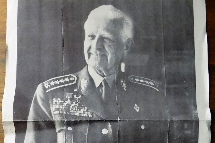 Z oficiální fotografie prezidenta Ludvíka Svobody, významné osobnosti let 1968-1969