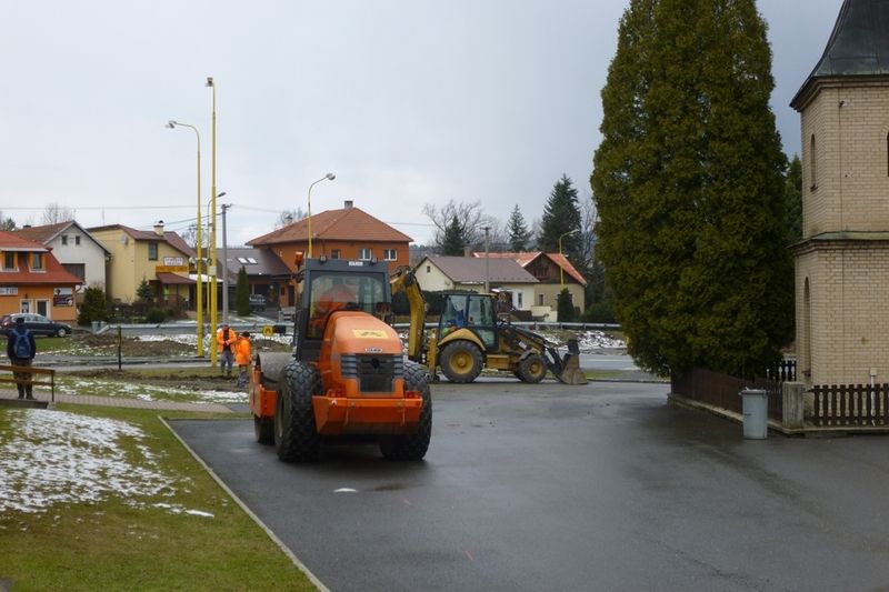 Výstavba provizorní komunikace v Horní Lidči