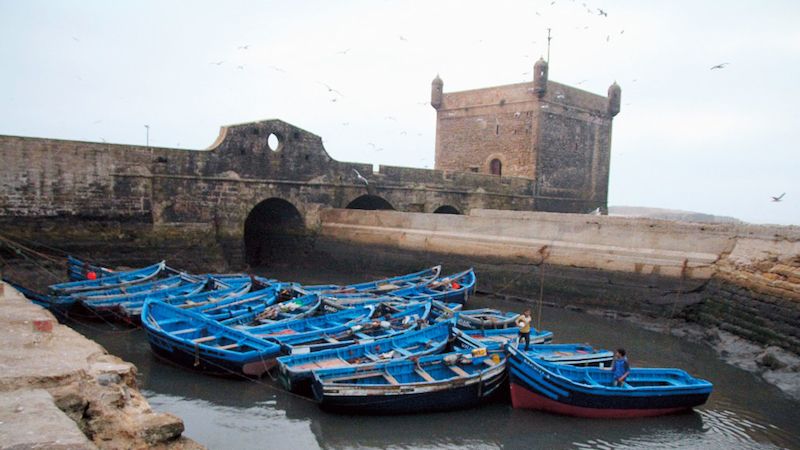 Rybářské loďky ve starém přístavu