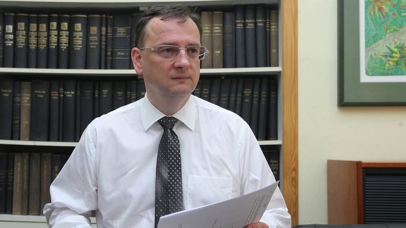 Petr Nečas při rozhovoru s deníkem Právo.
