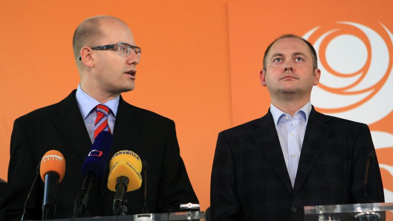 Šéf ČSSD Bohuslav Sobotka a Michal Hašek.