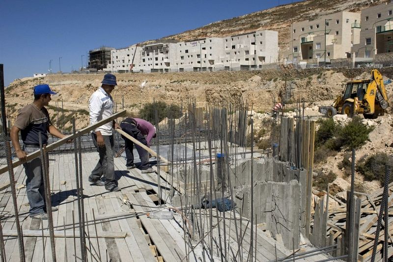 Stavba nových bytů v židovské osadě