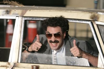 Britský komik Sacha Baron Cohen známý též jako Borat a Bruno