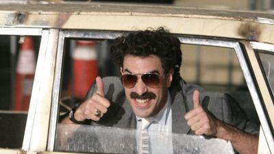 Britský komik Sacha Baron Cohen známý též jako Borat 