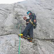 S nevidomým Janem Říhou při tréninku v rakouských Alpách