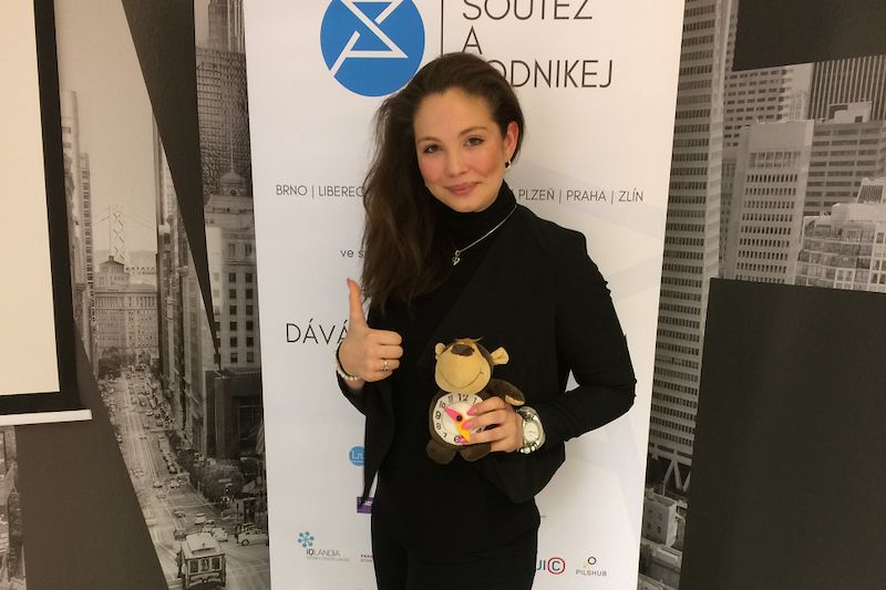 Studentka Anna Suková, vítězka soutěže