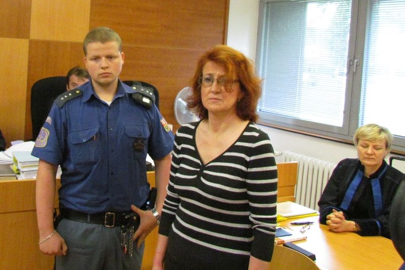 Obžalovaná zdravotní sestra Věra Marešová u pondělního soudu