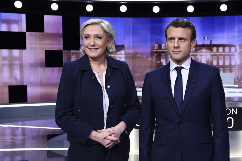 Marine Le Penová a Emmanuel Macron se utkali v poslední debatě před druhým kolem francouzských prezidentských voleb.