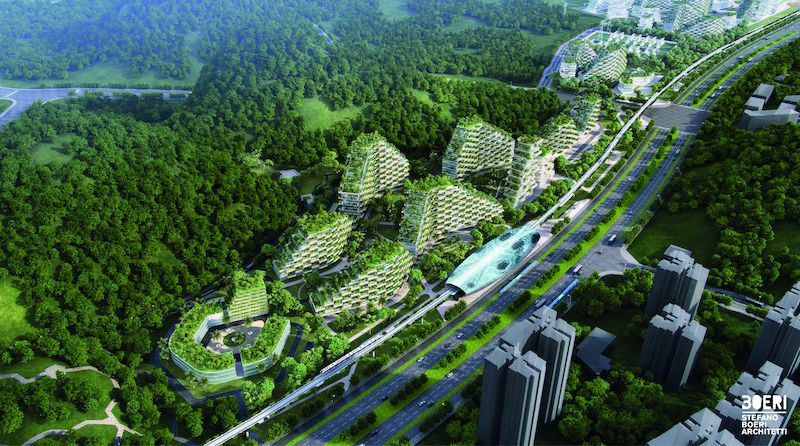 S Liou-čou bude nové město propojeno rychlodráhou.