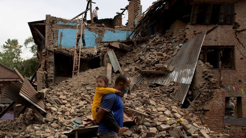 Následky zemětřesení v Káthmándú