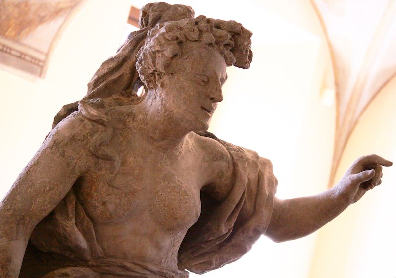 Bohyně Afrodíté, kterou vytvořil známý sochař Matyáš Bernard Braun.