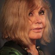 Kim Novak přijela do Prahy otevřít i výstavu svých obrazů, rok 2018.