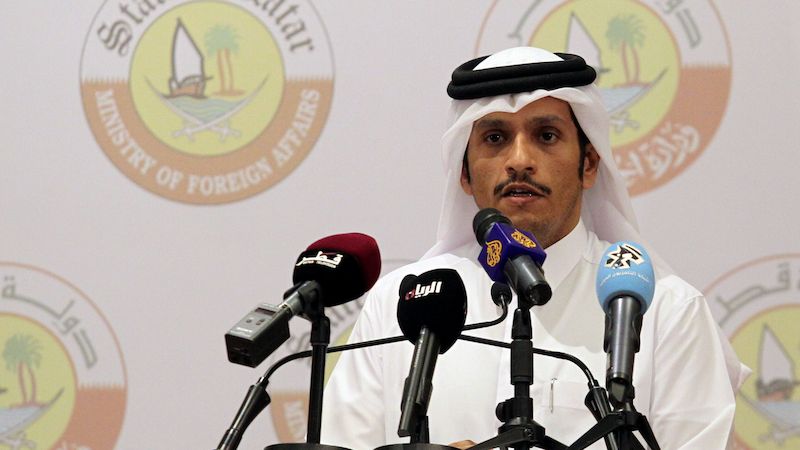 Katarský ministr zahraničí Muhammad bin Abdalrahmám Sání
