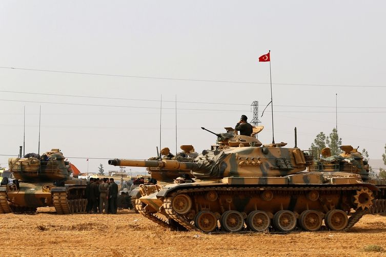 Turecké tanky u Karkamisu hoto