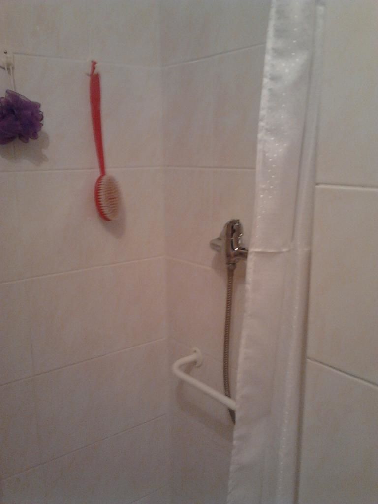 Do koupelny se vešel i malý sprchový kout.