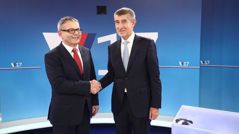 Andrej Babiš (ANO) a Lubomír Zaorálek (ČSSD) v debatě na Nově