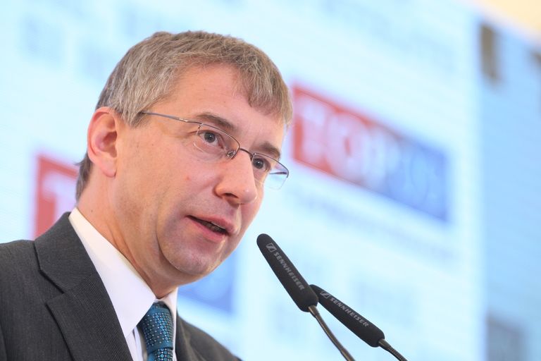 Exministr MPSV Jaromír Drábek na sněmu TOP 09