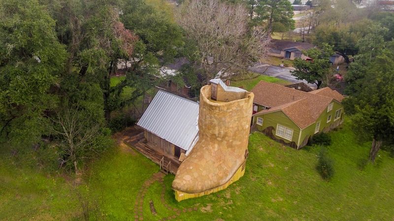 V texaském městě Huntsville vyrostl dům ve tvaru kovbojské boty.