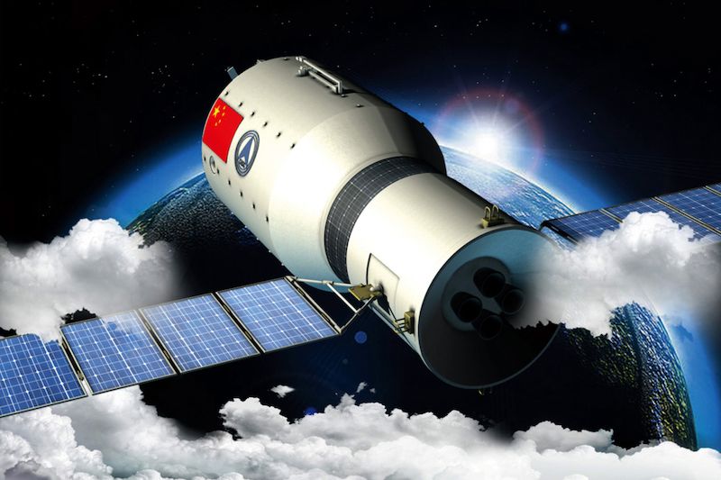 Kosmická laboratoř Tchien-kung 1, jejíž provoz byl letos ukončen.