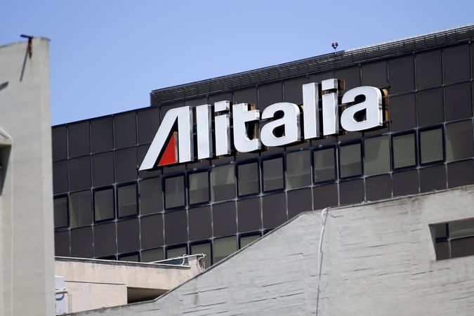 Centrála společnosti Alitalia na letišti Fiumicino v Římě