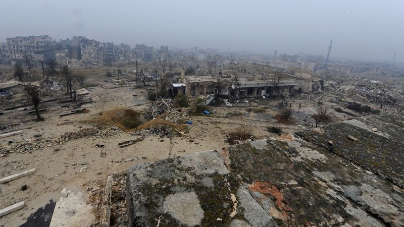 Aleppo v troskách