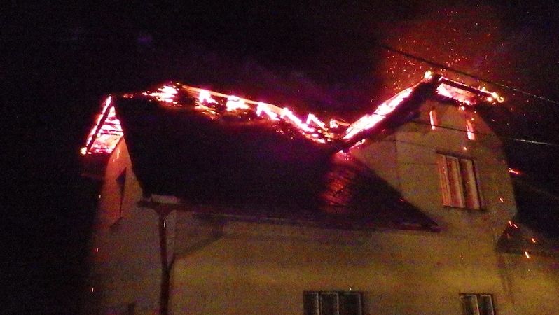 Blesk zapálil dům na Liberecku