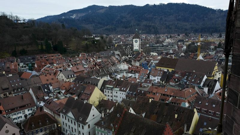 Pohled na město Freiburg