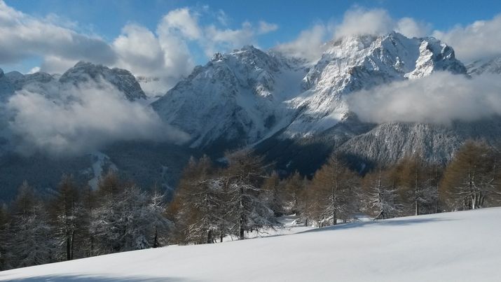 Dokonalý zimní den v Jižním Tyrolsku