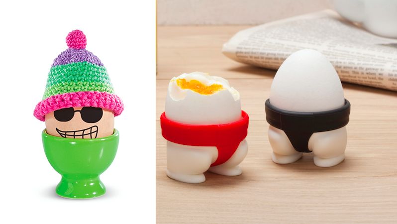 Vajíčka můžete pomalovat fixou nebo jim obléct úsporné oblečky známé od zápasníků sumo.