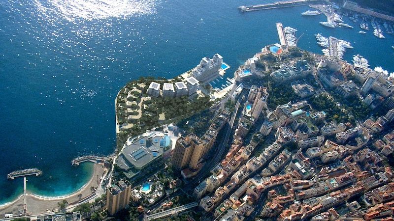 Rozšíření protáhne území Monaka v sousedství Fora Grimaldi.