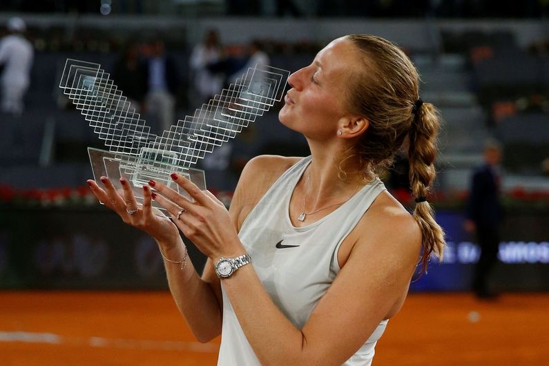Petra Kvitová v polovině května zvítězila na turnaji v Madridu