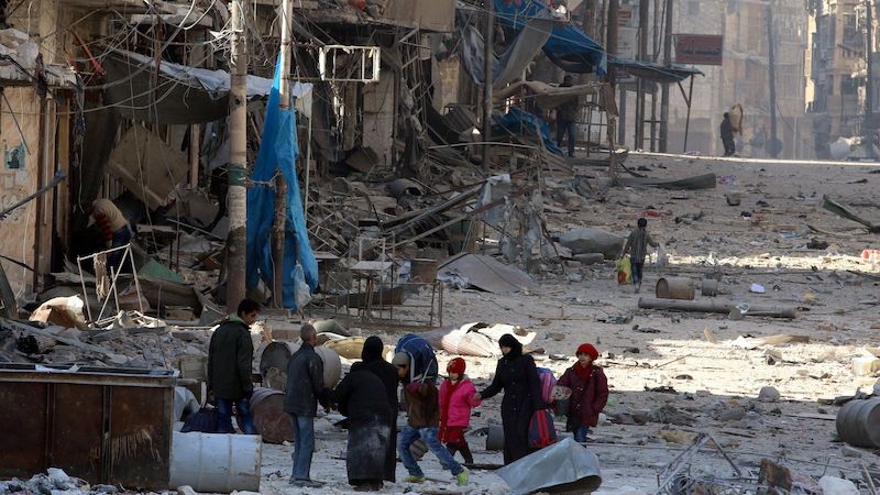 Civilisté v Aleppu