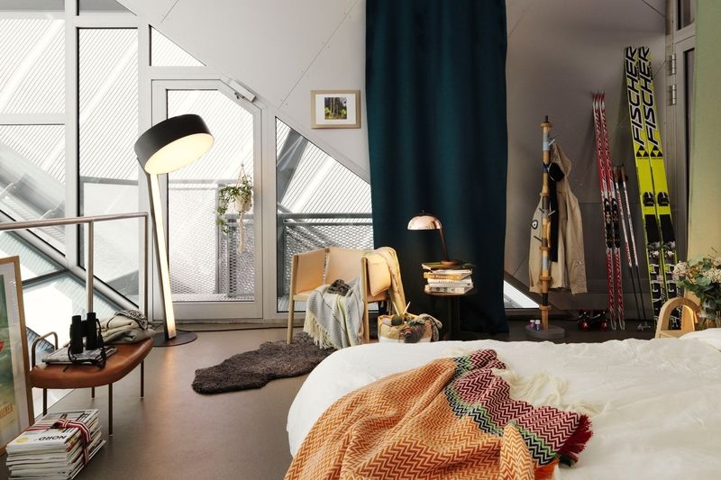 Penthouse je zařízen kousky, jež pocházejí z dílen moderních norských designérů.