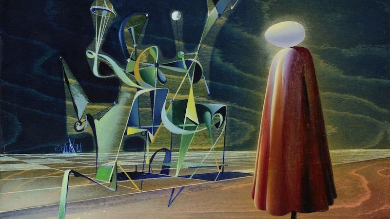 Josef Istler čerpal umělecky ze surrealismu (Obraz, 1949).