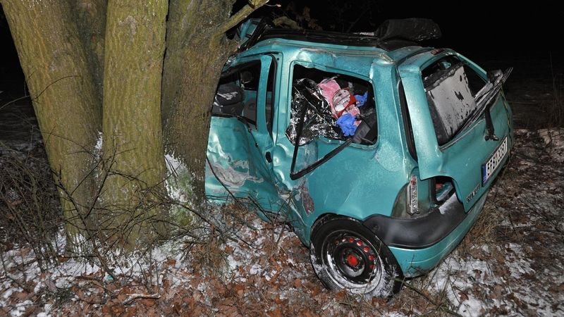 Čtyřiatřicetiletý muž zemřel v noci v Nýřanech na Plzeňsku po nárazu vozidla do stromu. 