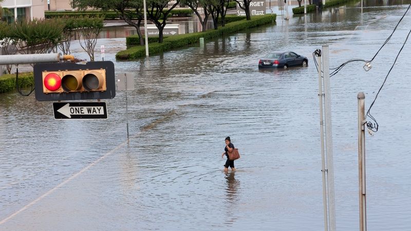 Velká voda v Houstonu