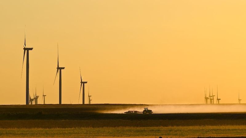 Větrná farma ČEZ v Rumunsku.