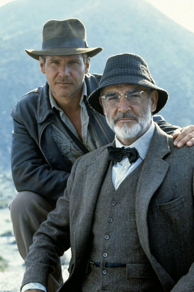 Indiana Jones – Harrison a Sean Connery.