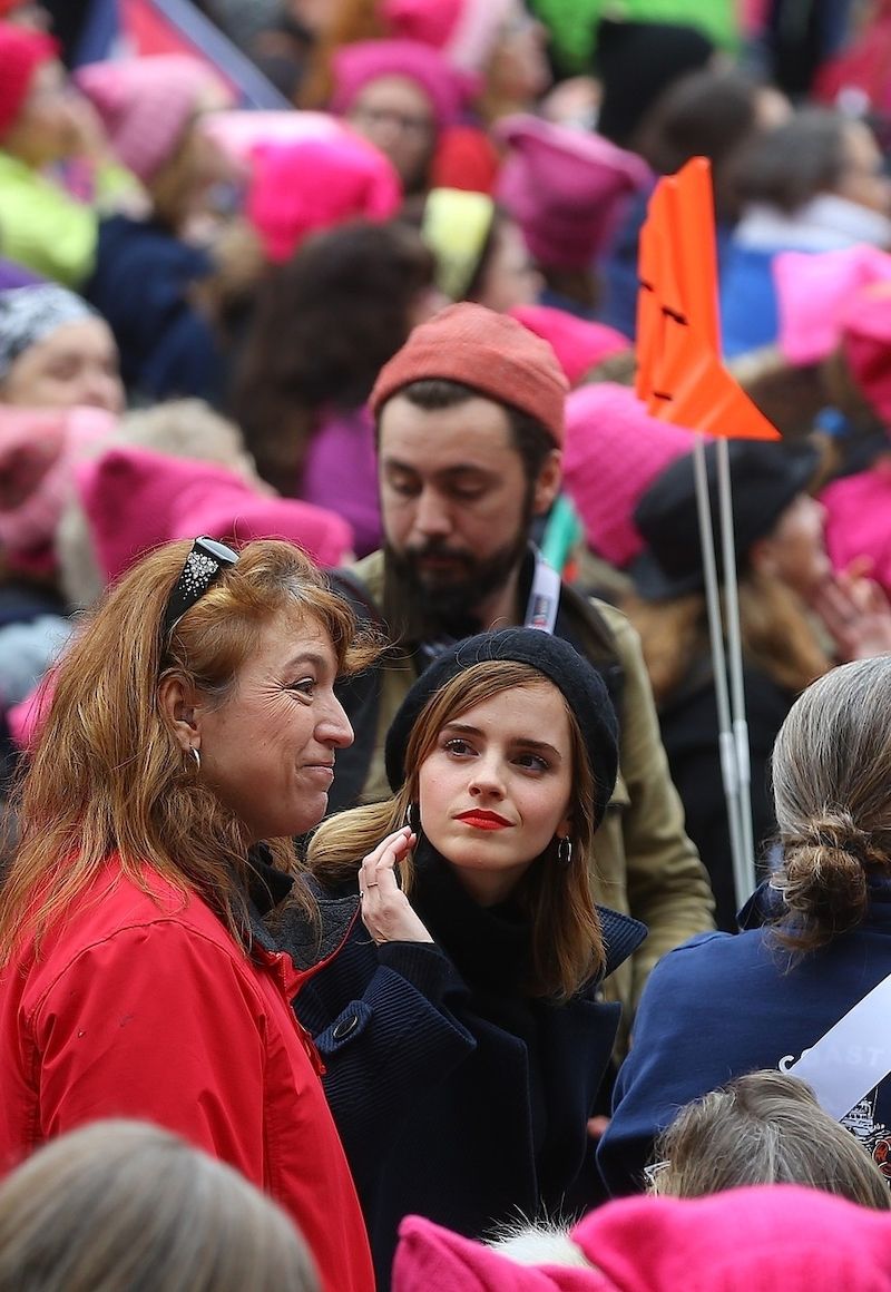 V lednu se ve Washingtonu zúčastnila pochodu proti Donaldu Trumpovi.