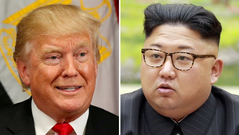 Americký prezident Donald Trump a severokorejský vůdce Kim Čong-un.