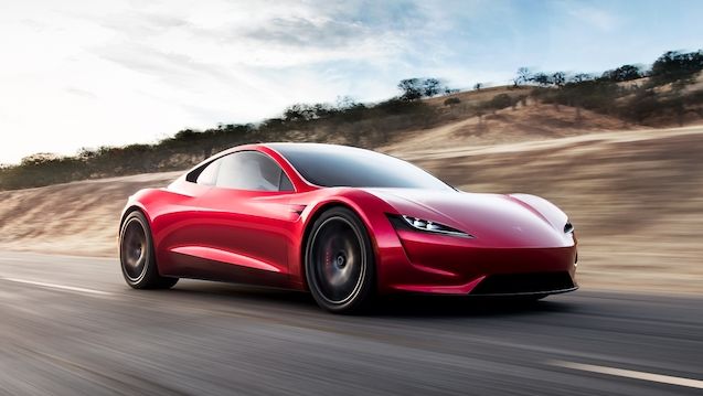 Zrychlení na stovku za 1,1 sekundy? Tesla Roadster to má zvládnout díky pomocným tryskám