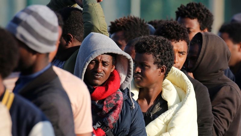Migranti přicházející do Evropy. Ilustrační foto