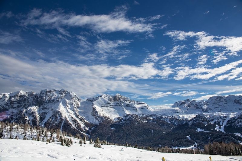Vrcholy pohoří Dolomiti di Brenta patří na seznam UNESCO. 