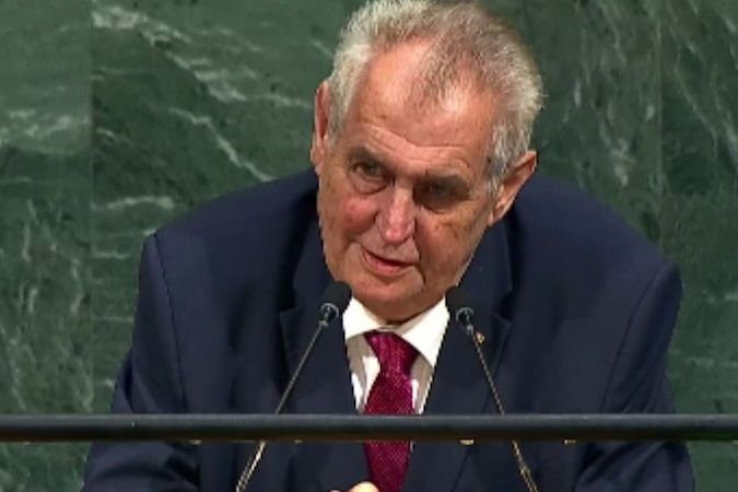 Záznam projevu Miloše Zemana na Valném shromáždění OSN