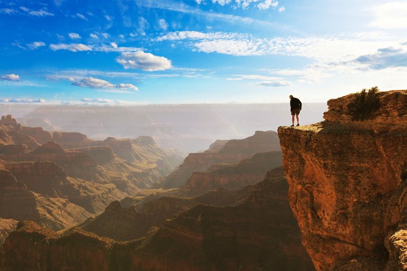 Hloubka Grand Canyonu dosahuje až 1,6 km. To je panečku vyhlídka!
