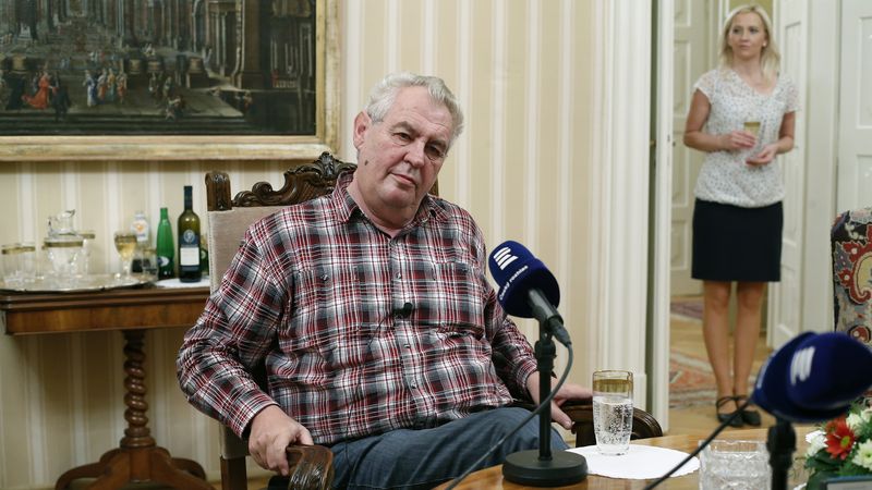 Prezident Miloš Zeman v tradičních Hovorech z Lán pro Český rozhlas 