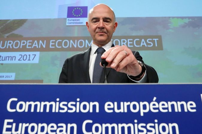 Eurokomisař pro hospodářské a finanční záležitosti, daně a cla Pierre Moscovici.